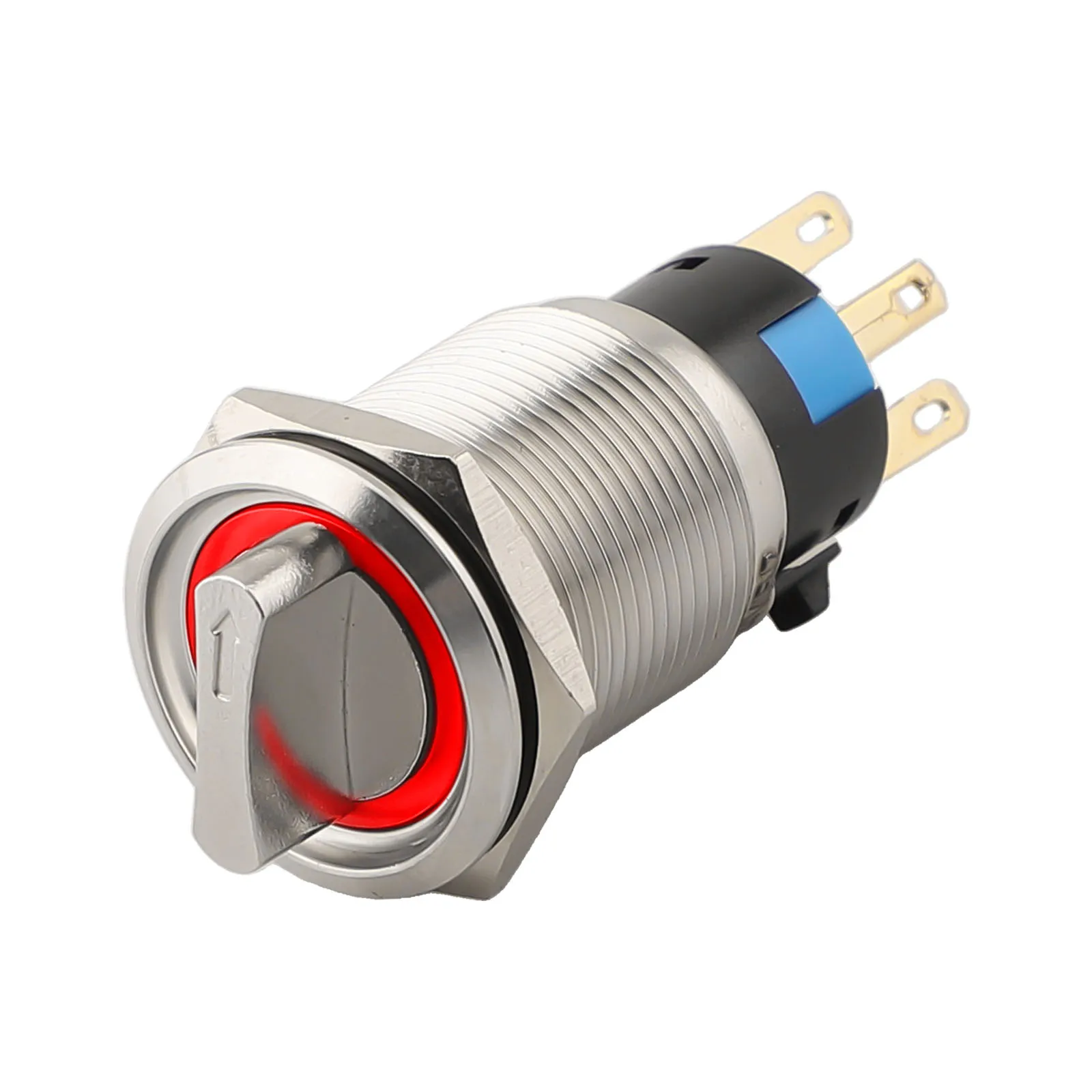 

Переключатель для условий низкой освещенности, 2-позиционный, самоблокирующийся, из нержавеющей стали 304, с разъемами для проводов