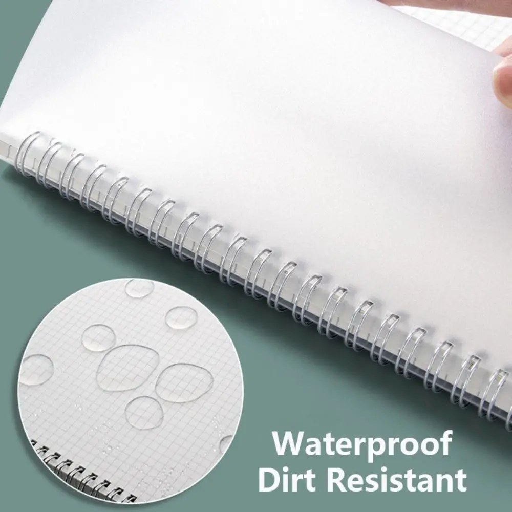 High Quality A5/B5/A4 Coil Notebook 80Sheets Grids/Blank/Horizontal Line Notepad Flip Over Diary Book Students Gift