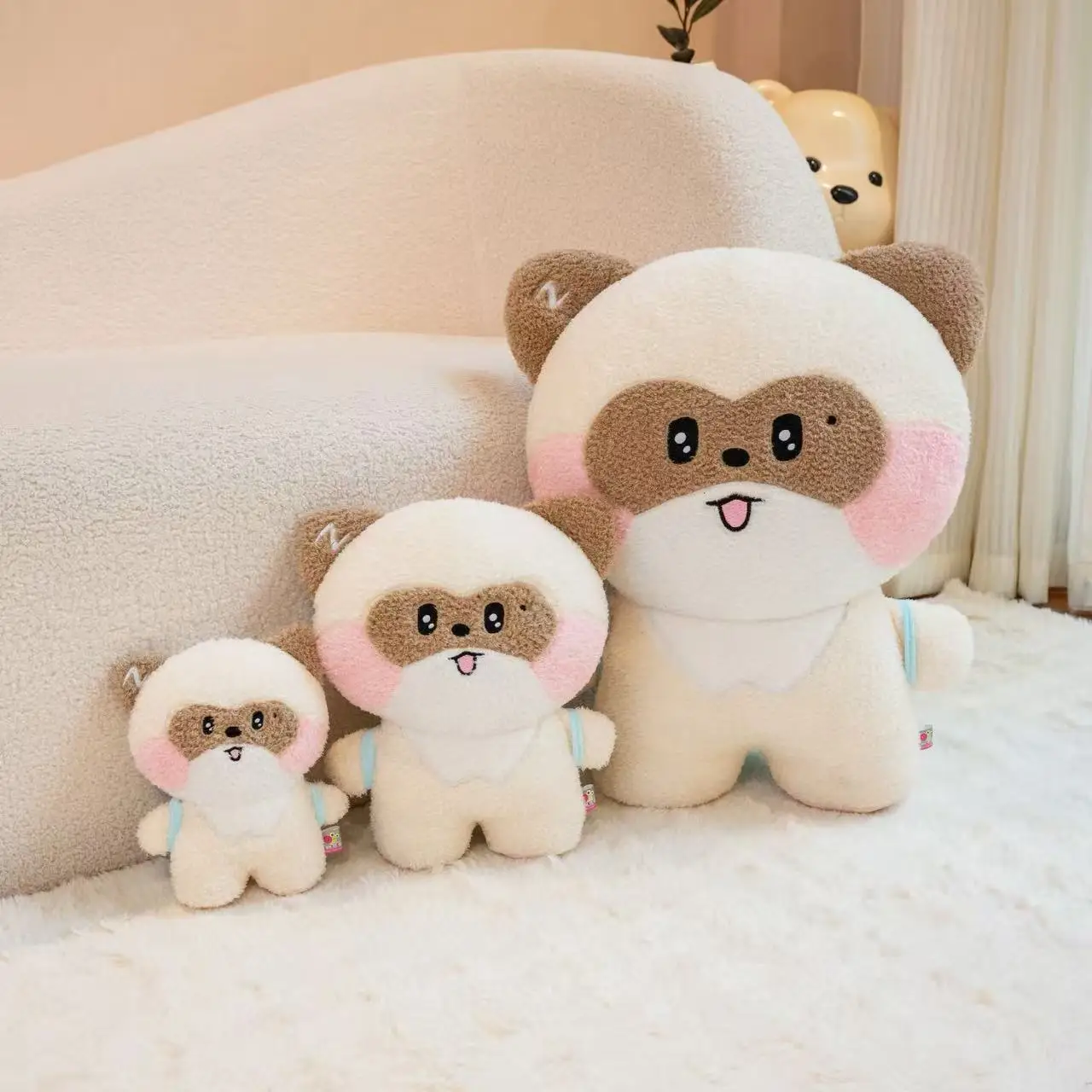 أحدث Heheheha ظهره دمية Kawaii محشوة ألعاب من نسيج مخملي اليدوية دمية الكرتون أنيمي لطيف المنزل الأطفال هدية عيد ميلاد دمية ممتعة