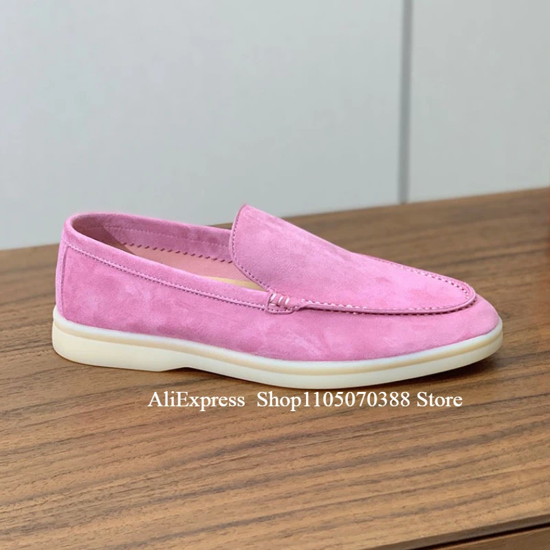 large size 35-51 highquality all Genuine leather walking men's loafers sheepskin Casual comfortable Sheep suede men's shoes