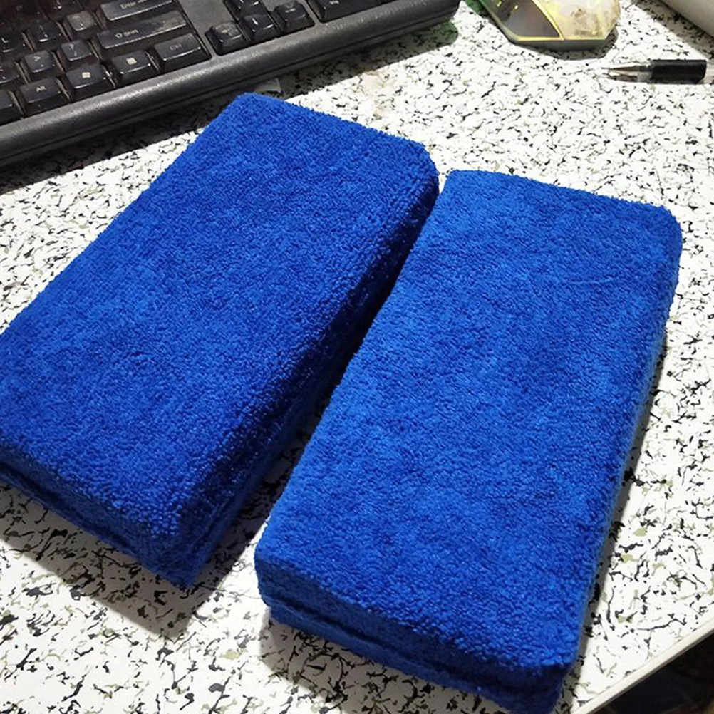 2 Pcs Car Wash Sponge Towel Large Cleaning Rag Absorbent Accessories Sponges Auto Plated Crystal