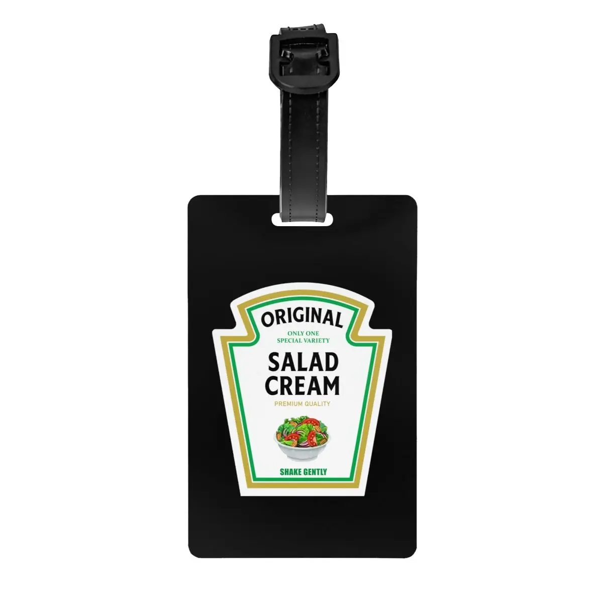 Salad Cream Sauce Halloween Costume Matching Ketchup Mustard Mayo Luggage Tags Custom Baggage Tags Privacy Cover Name ID Card