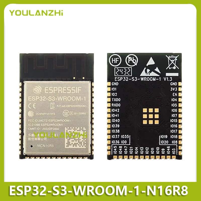 Nowy, oryginalny moduł ESP32-S3-WROOM-1-N16R8 Wi-Fi+ Bluetooth 16MB 32-bitowy dwurdzeniowy MCU dostępny od ręki.