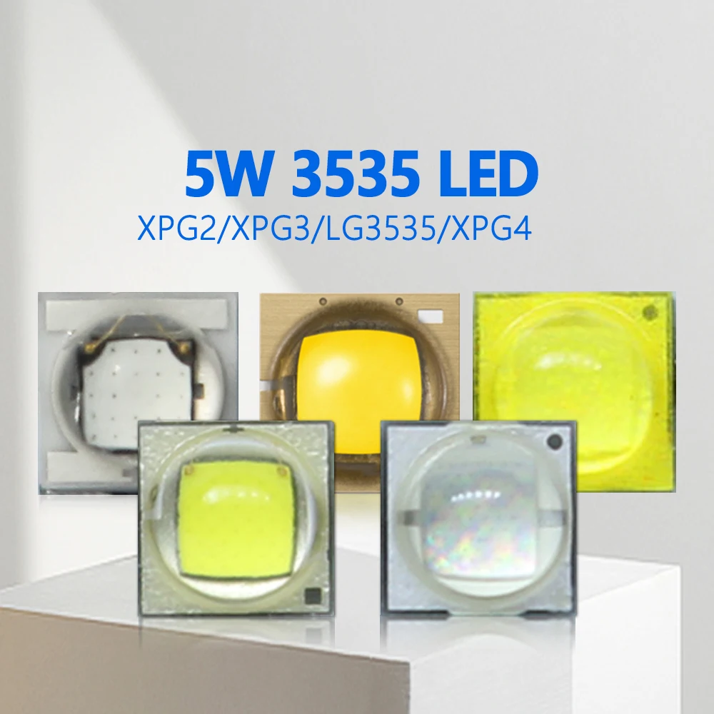 1-10pcs LED 5W 3535 SMD XPG2 XTE 7W XPG3 LG3535 10W XPG4 Chip Cold Warm White Blue Ceramic Substrate 3000K 6500K For Flashlight