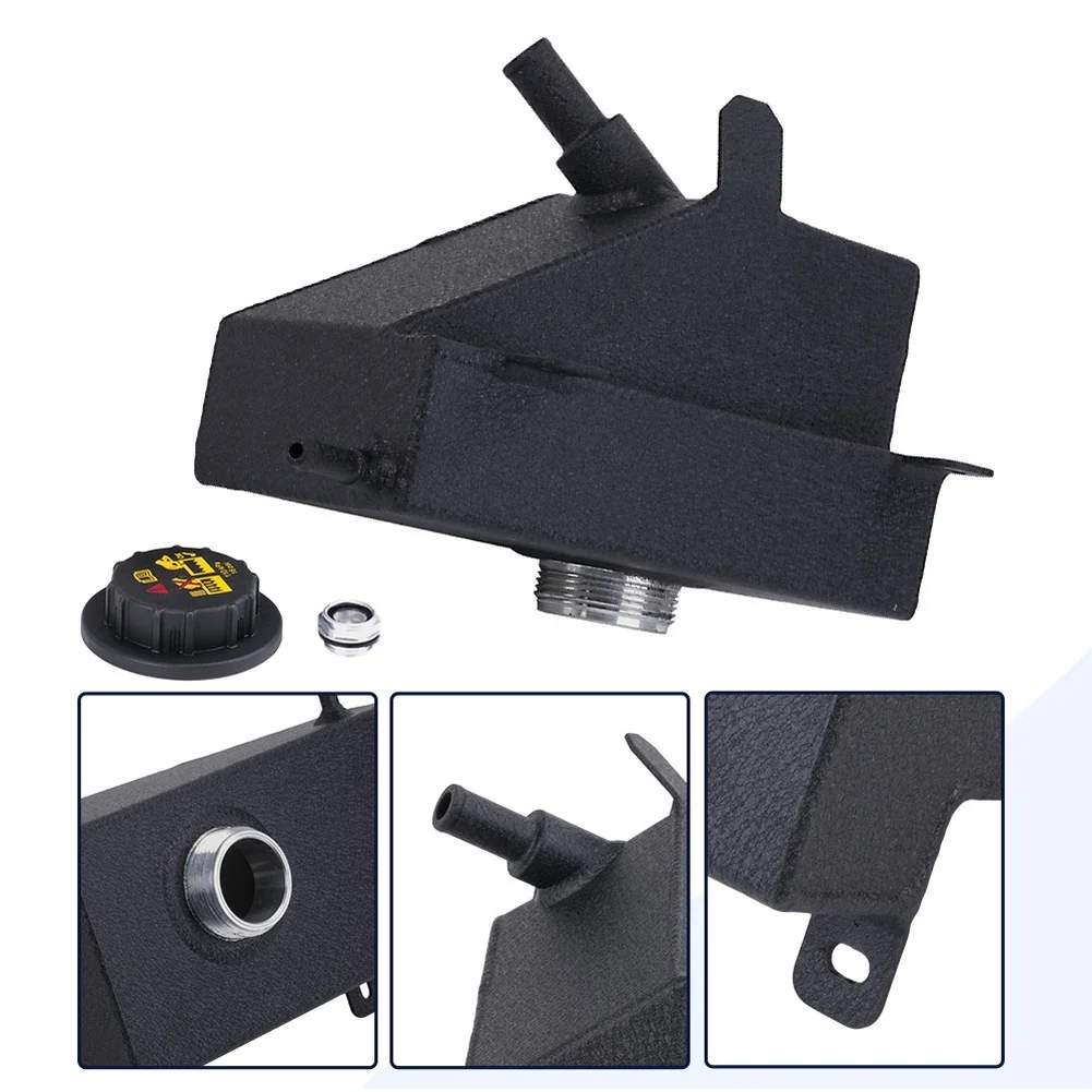 Engine Bay Repair Black Coolant Reservoir Coolant Expansion Tank Motor Radiator Upgrade Direct-fit Installation