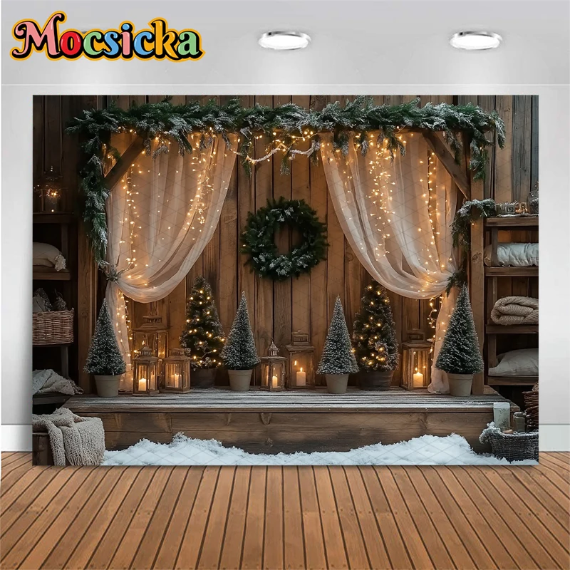 Mocsicka Sfondo natalizio rust - Photography Lighting Wall recensione e prezzo