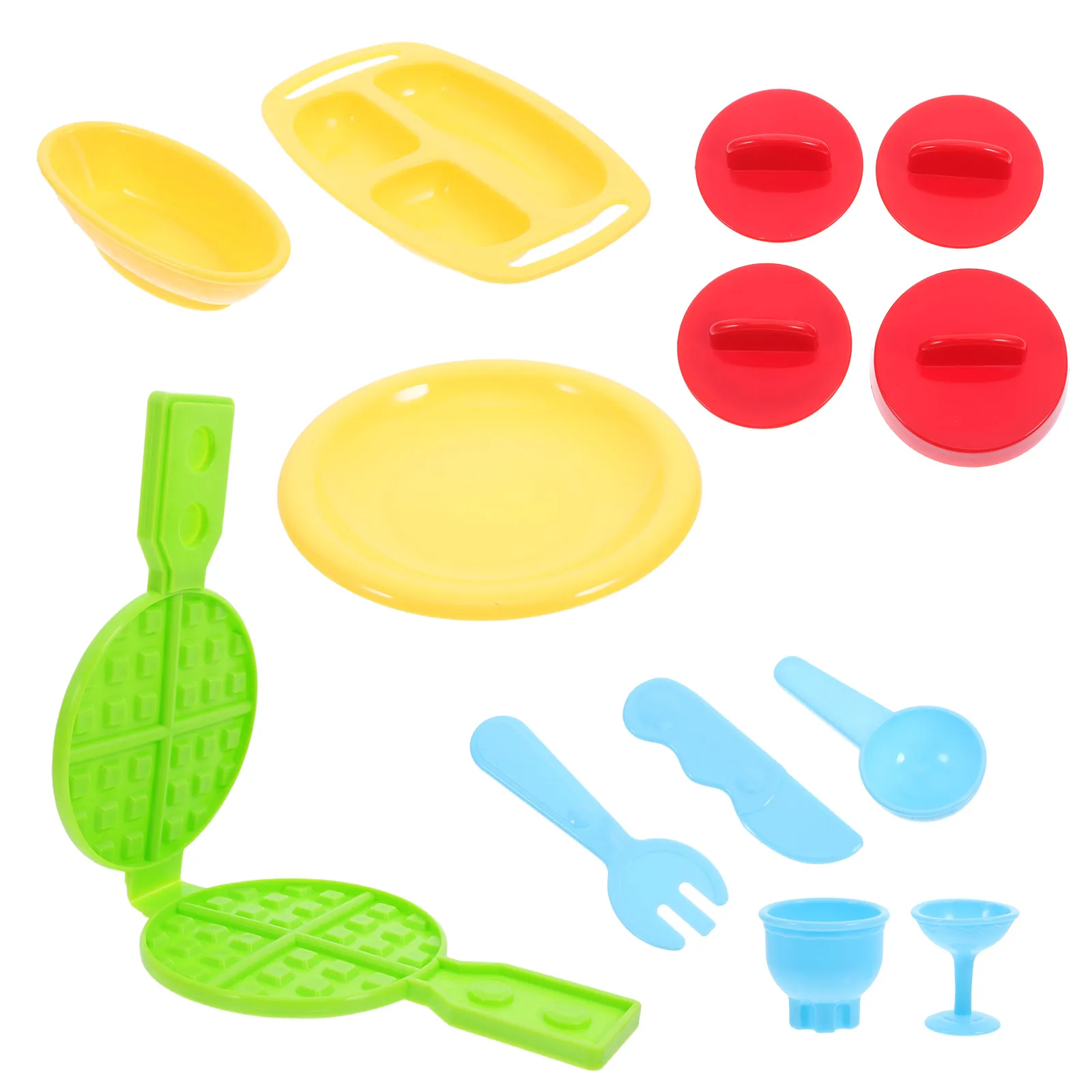 

1Set Colored Clay Plasticine Tools Kit Creative DIY Mould Set for Kids Waffle Mold Lightweight Durable Safe for Early Learning
