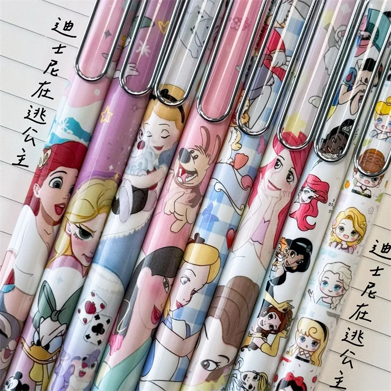 Imagem -03 - Disney Desenhos Animados Snow White Gel Pen Estudante Papelaria Requintado Independente Encaixotado Bonito Atacado 24 Pcs