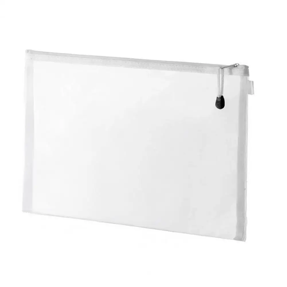 

Mesh Organizer Transparent Mesh Zipper Pouch Set for Board Games Puzzles A4 Size Document Organizer Toy Storage Bag for Small