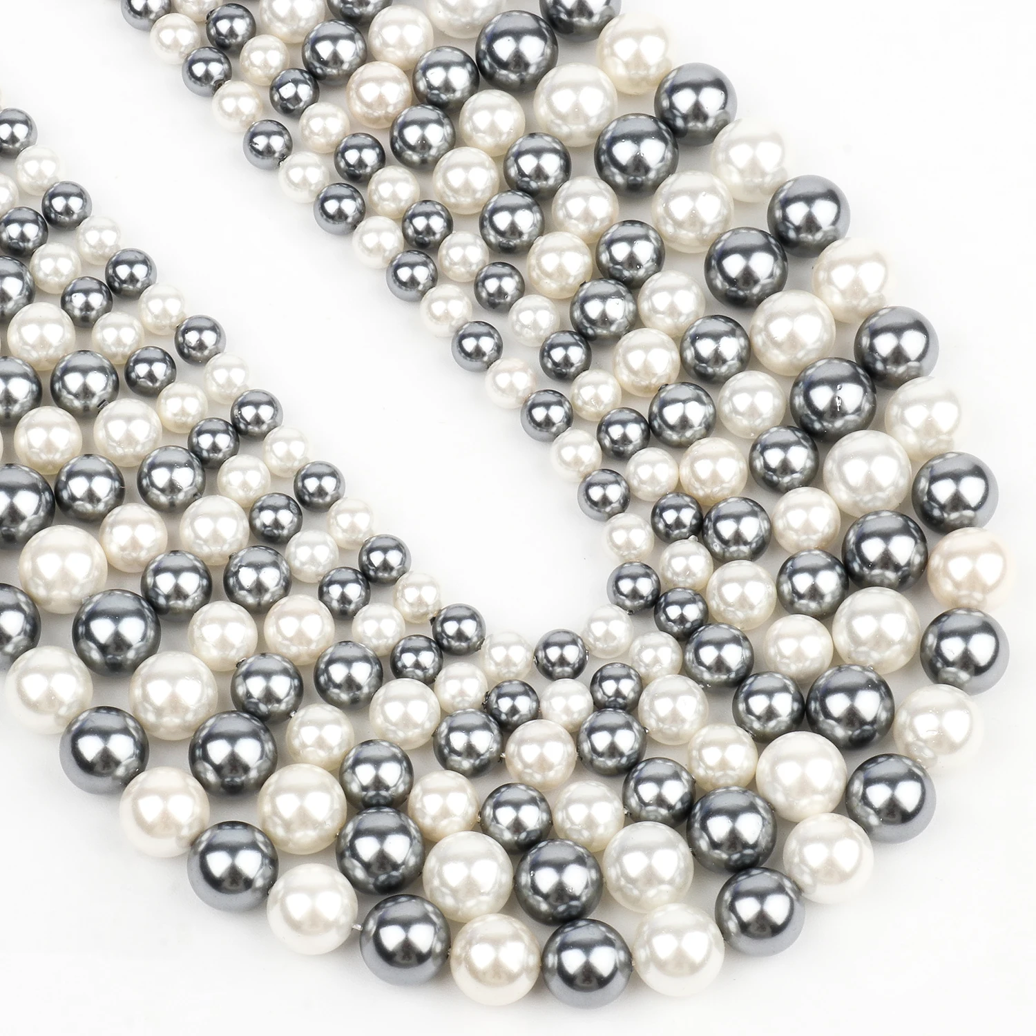 Natural Freshwater Shell Pearls Beads Round Loose Spacer Beads for Jewelry Making DIY Bracelet Necklace Accessories 6 8 10 12mm