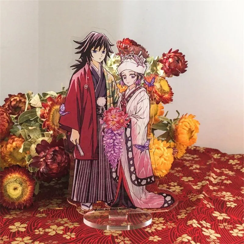 

Demon Slayer Acrylic Ornaments Tomioka Giyuu Kochou Shinobu Anime Action Figure Car Desktop Decoration Models Toy Birthday Gifts