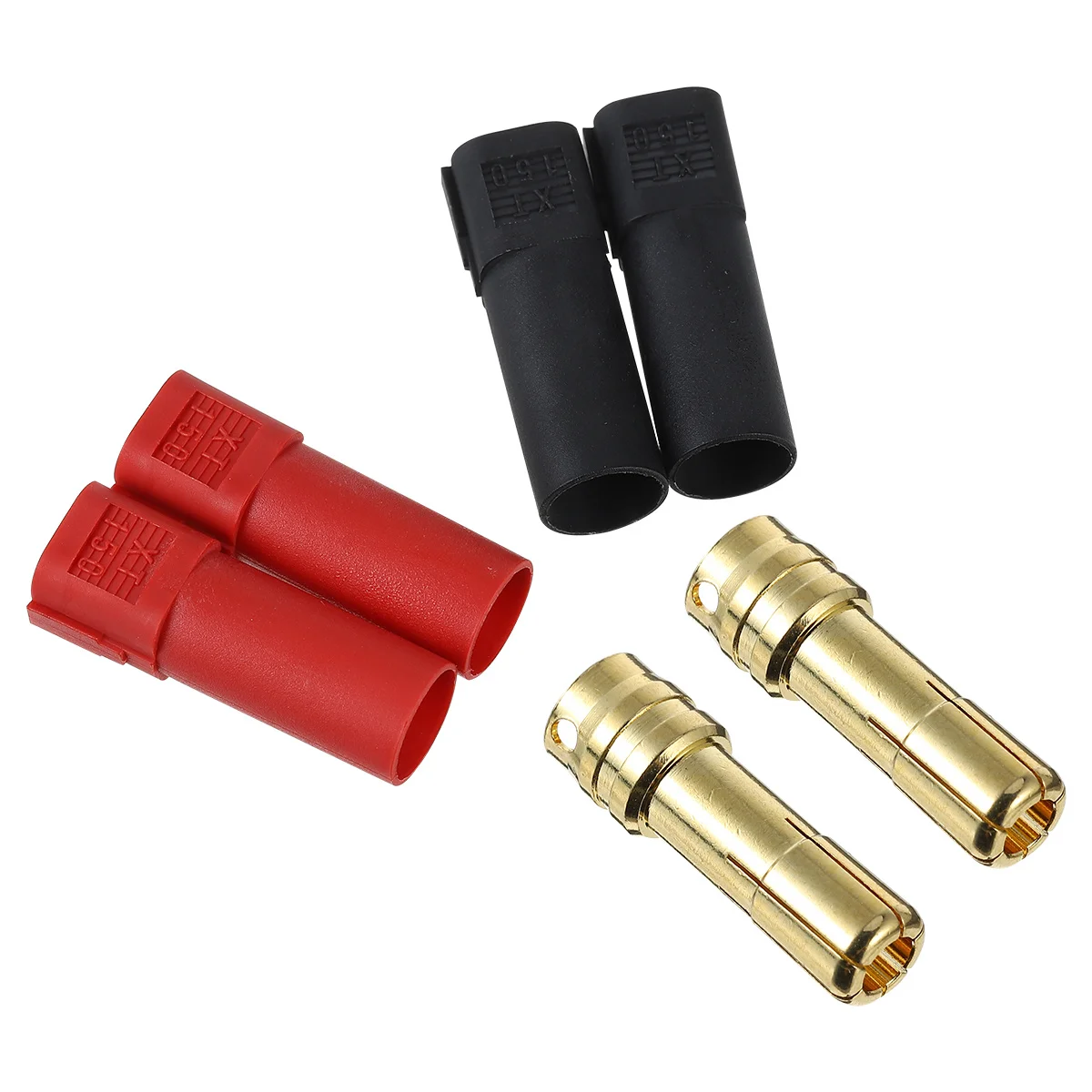 

16pcs 6Mm Banana Plug Connector Brass Connector Terminal Abs Housing Male Female For High Current Chopper Aircraft Ship