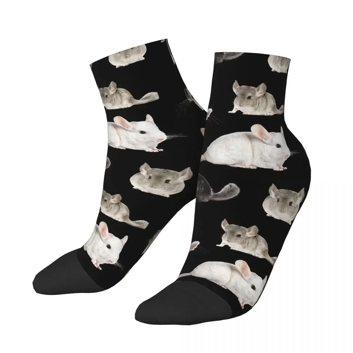 Chinchilla Sticker Pack Socks Harajuku Sweat Absorbing Stockings All Season Socks Accessories for Man's Woman's Birthday Present