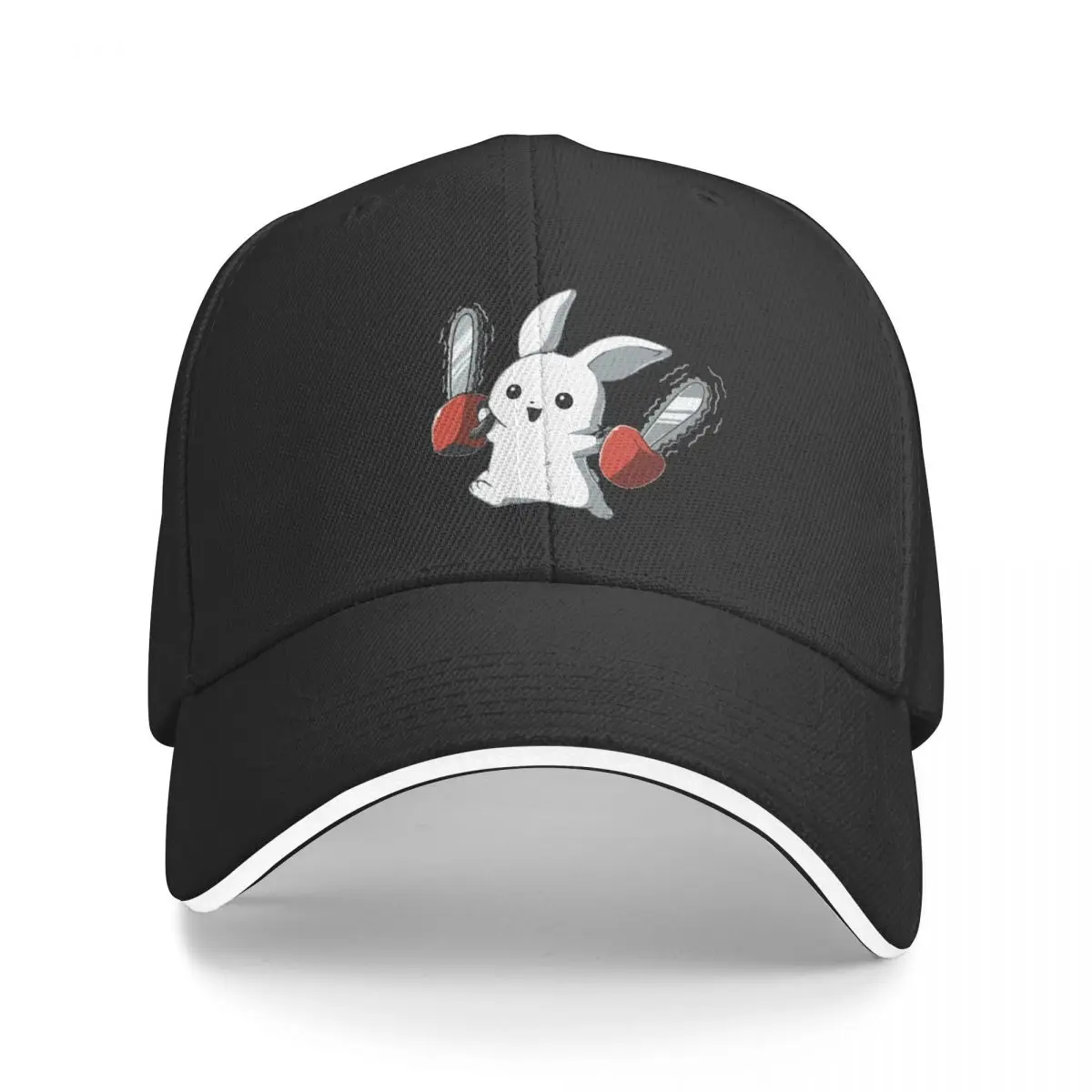 

Funny Bunny with Chainsaw Baseball Cap Hat Beach Bobble Hat Designer Man Women's