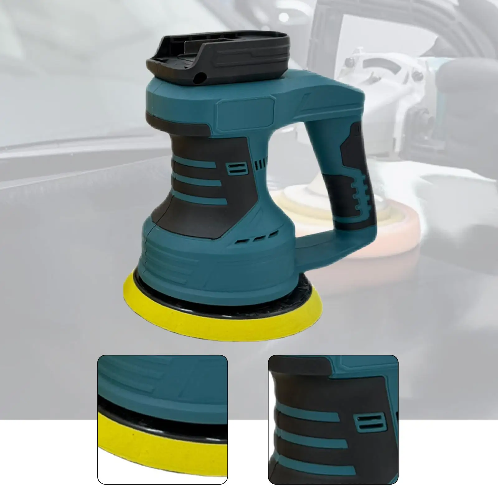 Auto-Polierer, Auto-Wachsgerät, tragbares Handschleifen, kompakte Oberfläche, Digitalanzeige, Polierer für DIY-Projekte, Metallarbeiten