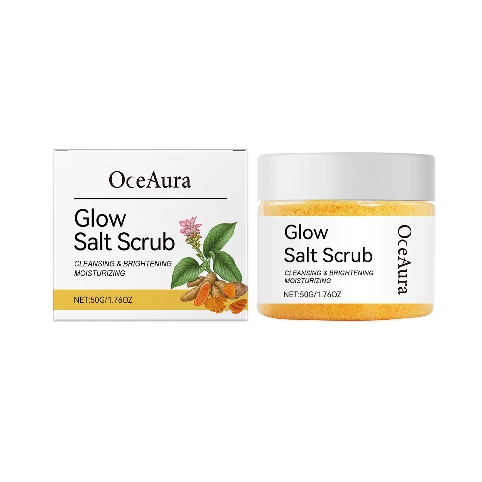 

Glow Salt Scrub - Exfoliating & Brightening Body Scrub - 50g/1.76oz