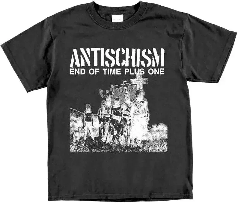 Antischism Crust Punk T Shirt Vintage Dystopia Anti Sect Los Crudos Shitlickers