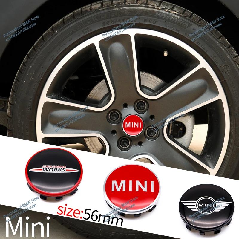 4Pcs 56mm Car Emblems Wheel Center Hub Cap Wheel Badge Cover For BMW MINI S One Countryman R50 R55 R56 R57 R58 R60 R61 Styling