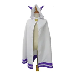 Re:Zero kara Hajimeru Isekai Seikatsu Emilia Cat Ear Cloak Casual Cape Re:Life in a Different World from Zero Cosplay Costume
