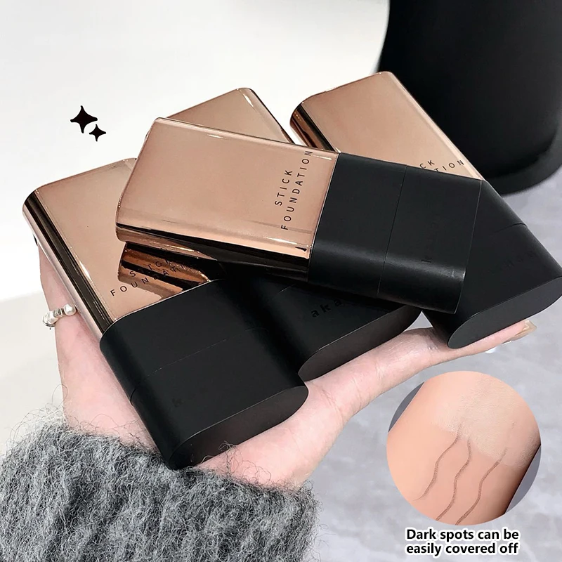 Gomma per fondotinta Stick Acqua Umida Luce Correttore Fondotinta che copre Cerchi scuri sotto gli occhi Ciclo di acne Trucco di bellezza per il viso