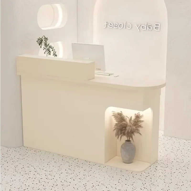 Commercial Display Shelf Reception Desk Mobile Conference Modern Nail Reception Desk Hotel Mueble Para Negocio House Furniture