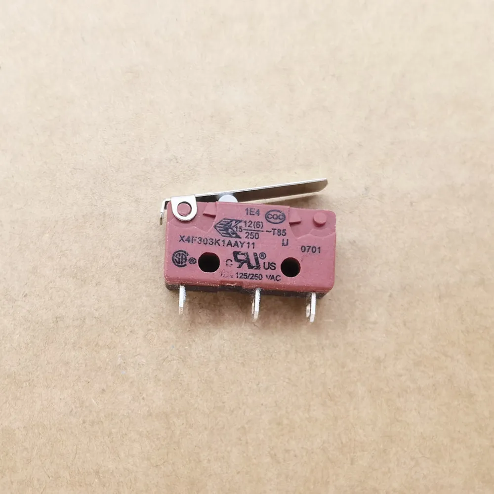 

Оригинальный новый 100% микропереключатель 3pin с ручкой 12A X4F303K1AAY11