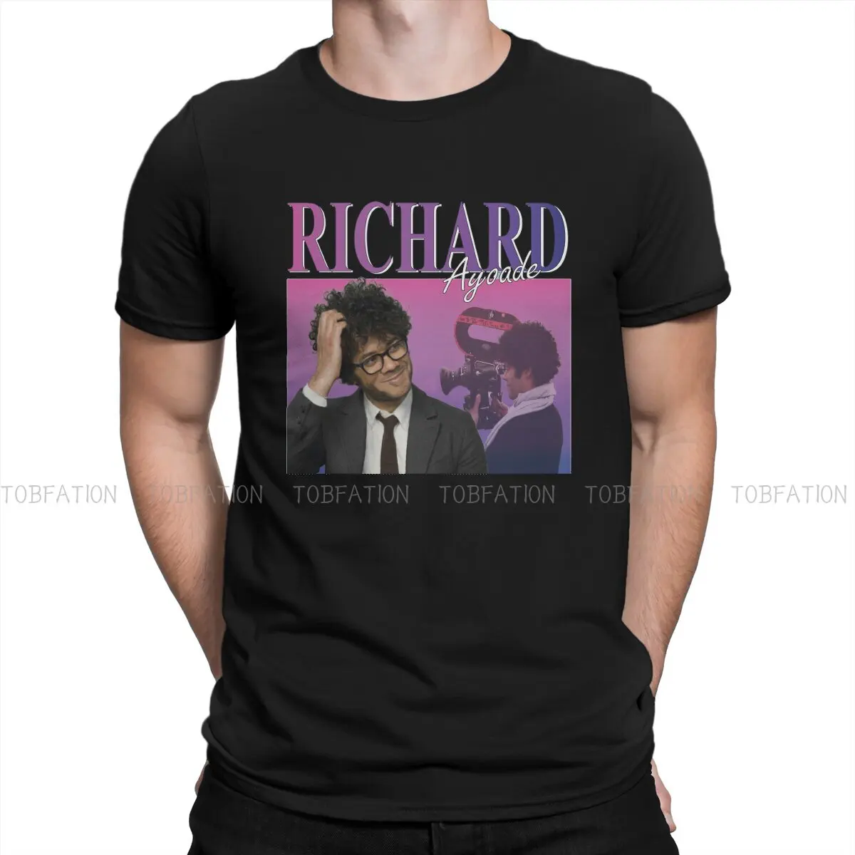 The It Crowd Retro Richard Ayoade T Shirt Harajuku Fashion Men's Tshirt Oversized O-Neck Men Tops