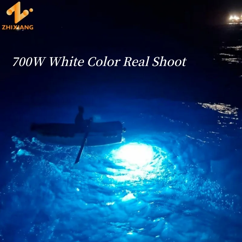 Latest Underwater Waterproof IP68 Squid Fishing Gathering Lights 12V 450W 600W 700W
