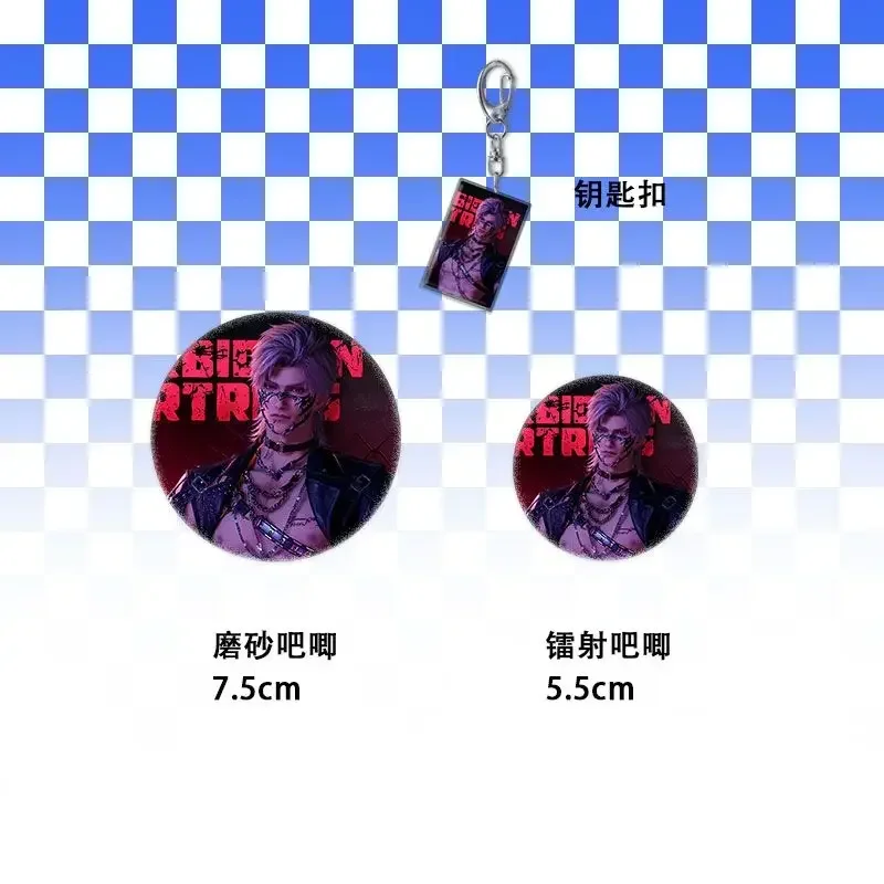 6 قطعة/المجموعة أنيمي الحب والفضاء العميق سيلوس تأثيري شارة بروش تذاكر الليزر بطاقات بريدية سلاسل المفاتيح قلادة هدايا عيد الميلاد