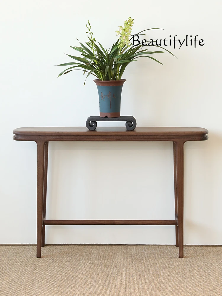 New Chinese Style Home Wall Console Tables Ultra Narrow Solid Wood a Long Narrow Table