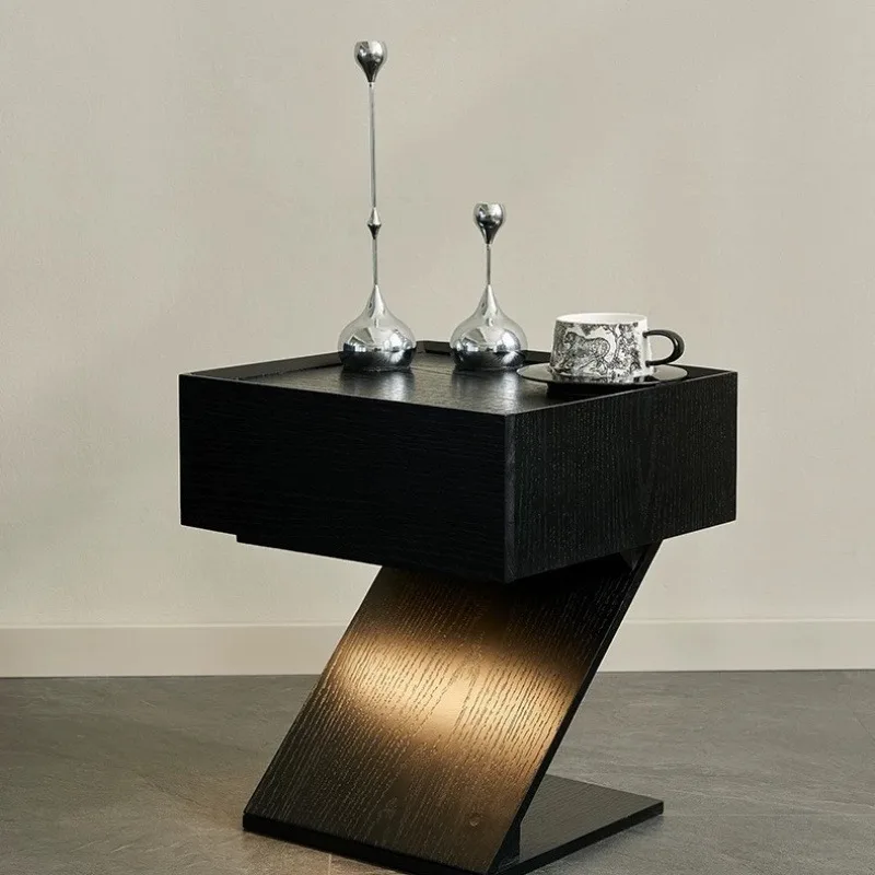 

Italian minimalist bedside table, household bedroom bedside table, modern minimalist storage cabinet
