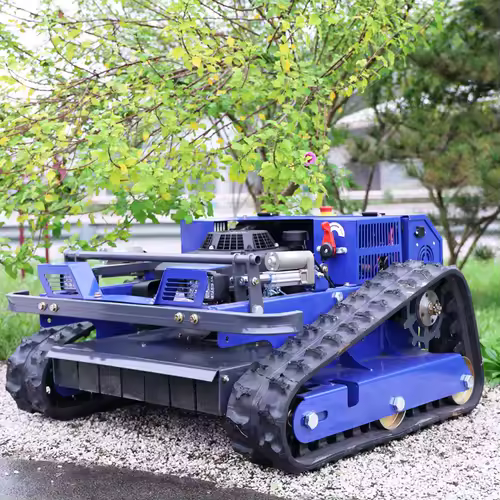Customized remote-controlled self-propelled hillside lawn mower, robot lawn mower mountain weed removal flail-type lawn mower - Image 3