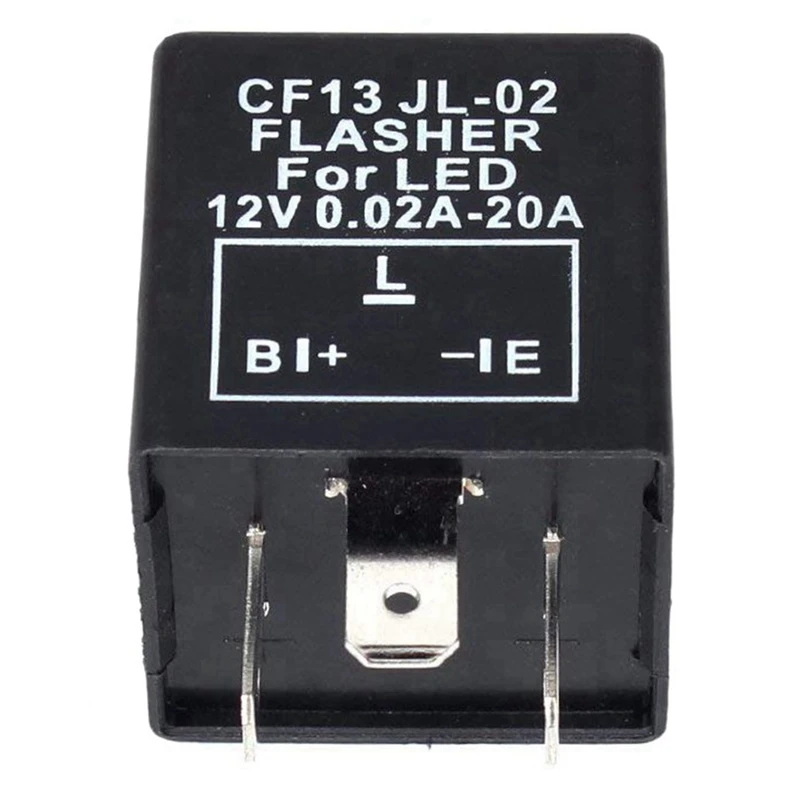 10X Car 3-Pin CF-13 Electronic LED 12V Flasher Relay Fix For Turn Signal Blinker