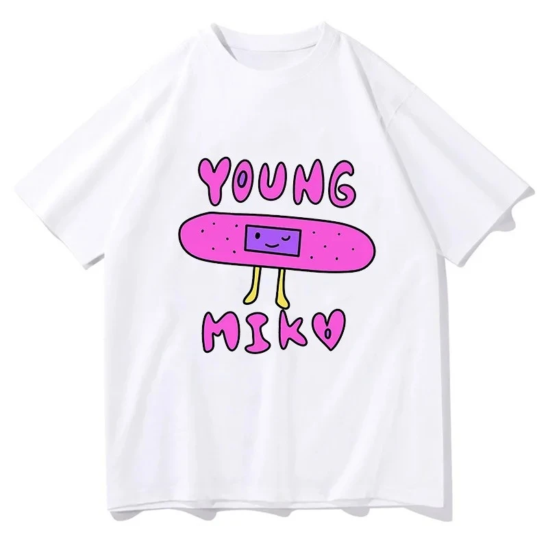 

Young Singer Miko Graphic Print T-Shirt Women Vintage Fashion Short Sleeve T-Shirt Harajuku T-Shirt Streetwear Women Clothing