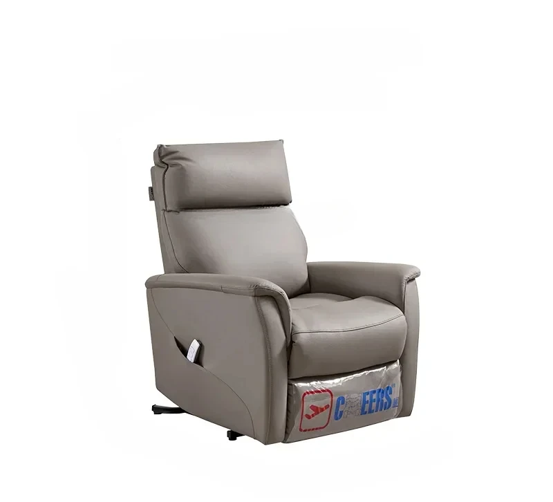 أريكة كهربائية وظيفية لغرفة المعيشة من الدرجة الأولى من الجلد الطبيعي، دعم ذكي، احترام واحد للأريكة المسنين #1