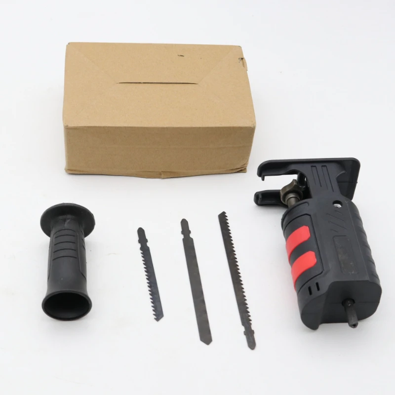 New handheld reciprocating saw electric drill becomes chainsaw conversion head multi-function handheld small woodworking horse