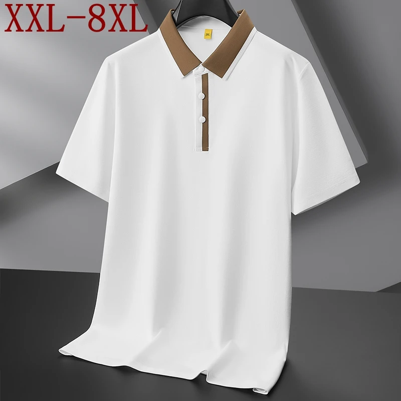 

Мужские рубашки-поло и футболки больших размеров (6XL, 7XL, 8XL) — новая летняя коллекция 2026 года. Элитные повседневные модели свободного кроя.