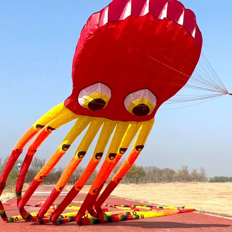 Free Shipping 15m Octopus Kite for Adults Kite Professional Kites Factroy Soft Power Kites