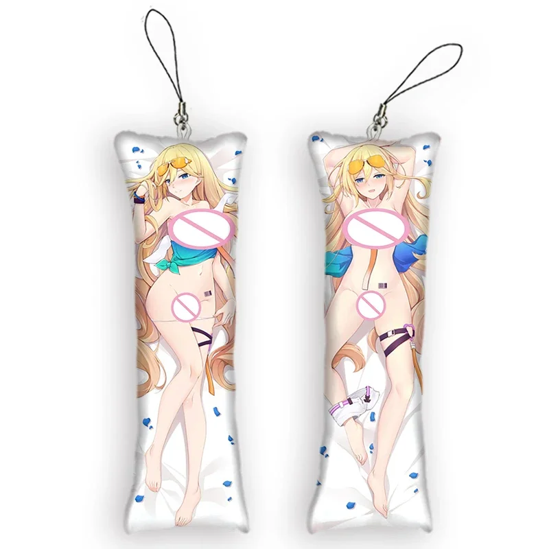 

Anime Keychain Honkai Impact 3 Bianka Ataegina Mini Dakimakura Pendant 3D Print Hanging Ornament Cute Small Body Pillow Pendants