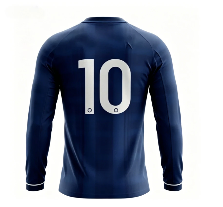 2026 new Scottish long sleeved football T-shirt printed, quick drying, breathable, fashionable and versatile for daily wear view 3