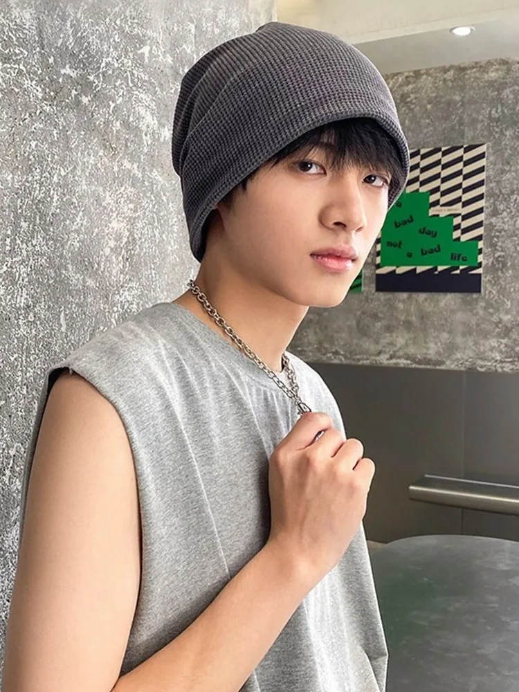 AliExpress Casual Beanies for Men Women Fashion Soft Knitted Winter Hat Solid Color Hip-hop Bonnet Unisex Cap