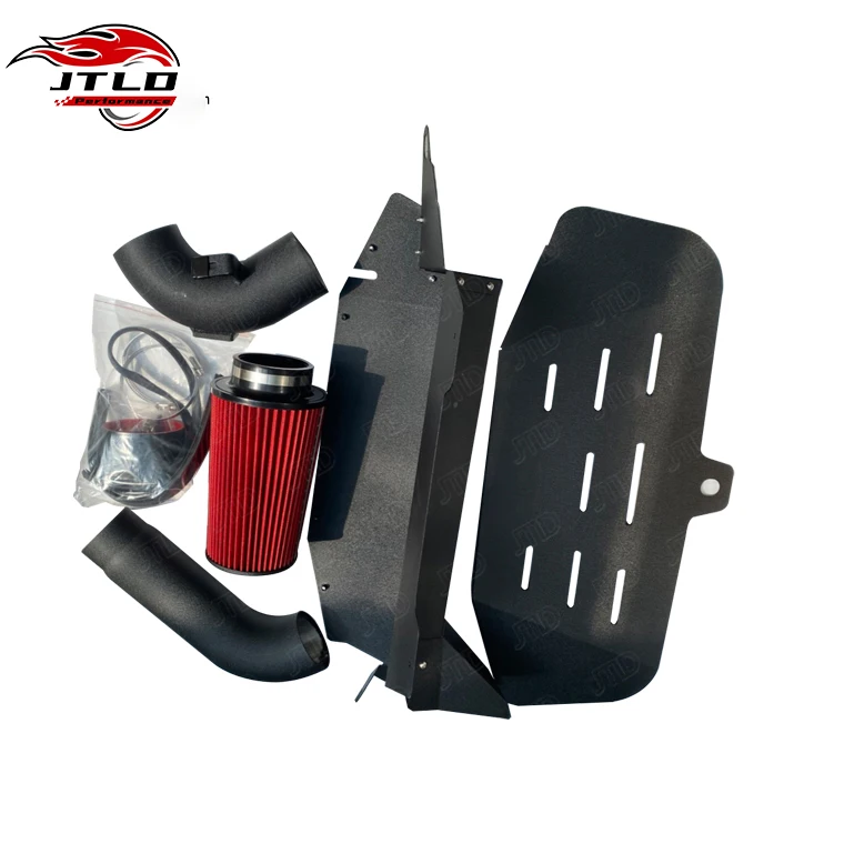 Performance Cold Shield Air Intake Kit For BMW 328xi N20 F30 2.0L (2012-2016) - Black Aluminum High Flow Intake System