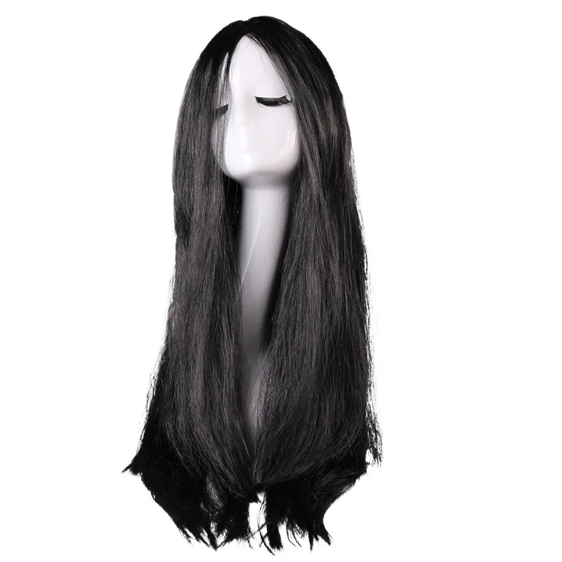 Halloween Sadako Cosplay Female Ghost Costume Robe Wig Zombie Sadako Ghost Bride Gown Horror Stage Performance Cos Costume Set