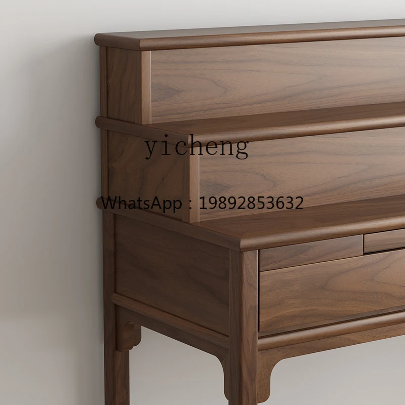G-Z1  new Chinese table incense case household solid wood three-layer Buddhist table Zhongtang Buddhist table