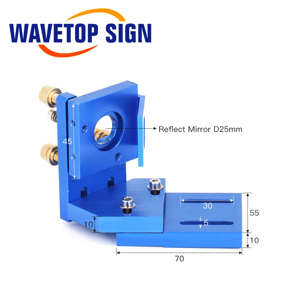 CO2 Laser Head Set Reflective Mirror & Focusing Lens Integrative Fixture Mount Holder For Laser Engraver Cutting Machine Parts