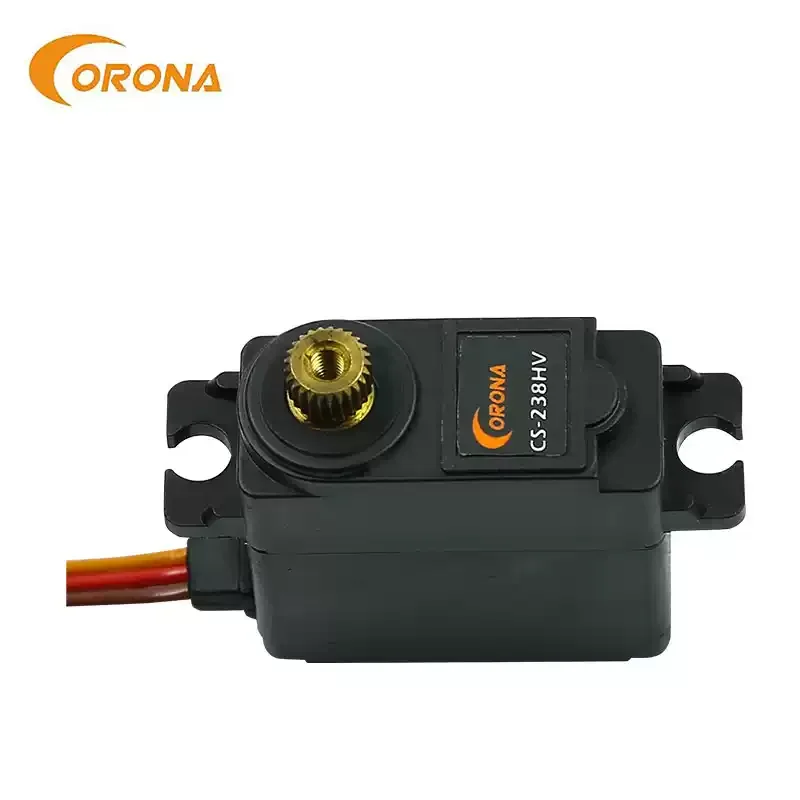 Corona RC Servo CS238HV CS-238HV Robot de agarre pequeño 58g/0,13 segundos engranaje de Metal Mini Servo para modelo de avión accesorios de coche