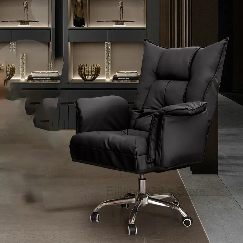 Computer Swivel Office Chair Designer Gamer Ergonomic Luxury Office Chair Back Leather Nordic Silla Gaming Leather Furniture