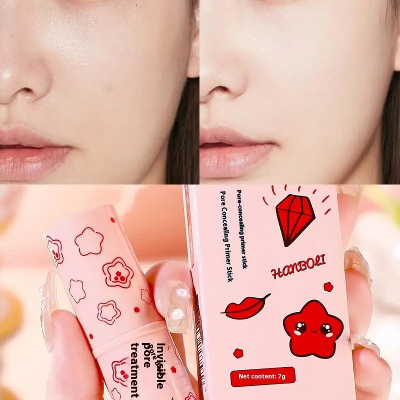 Crème hydratante pour les pores invisibles, 7g, mate, primaire pour le visage, bâton d'apprêt pour les pores invisibles, éclaircissant, soin pour le contrôle de l'huile de la peau