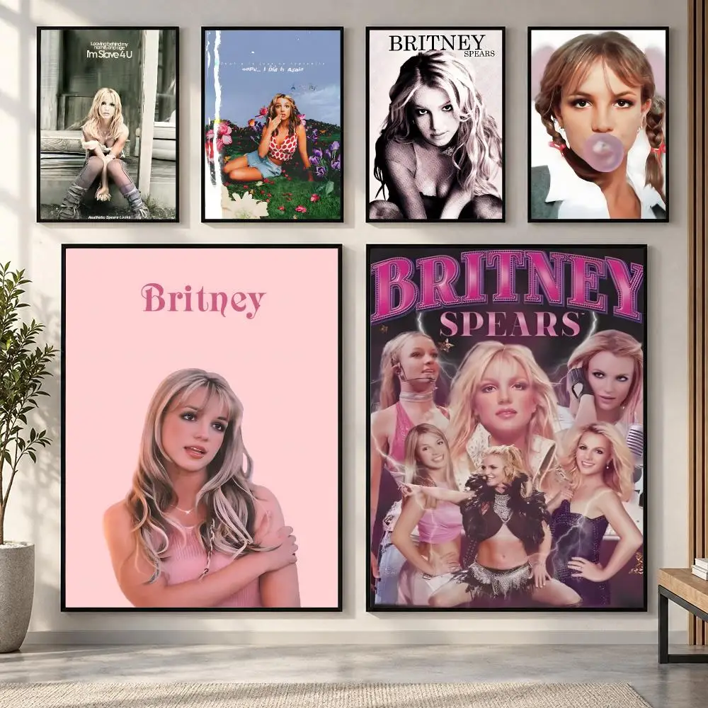 Singer Britney Spears Poster HD art sticky wall waterproof home living room bedroom bar aesthetic decoration
