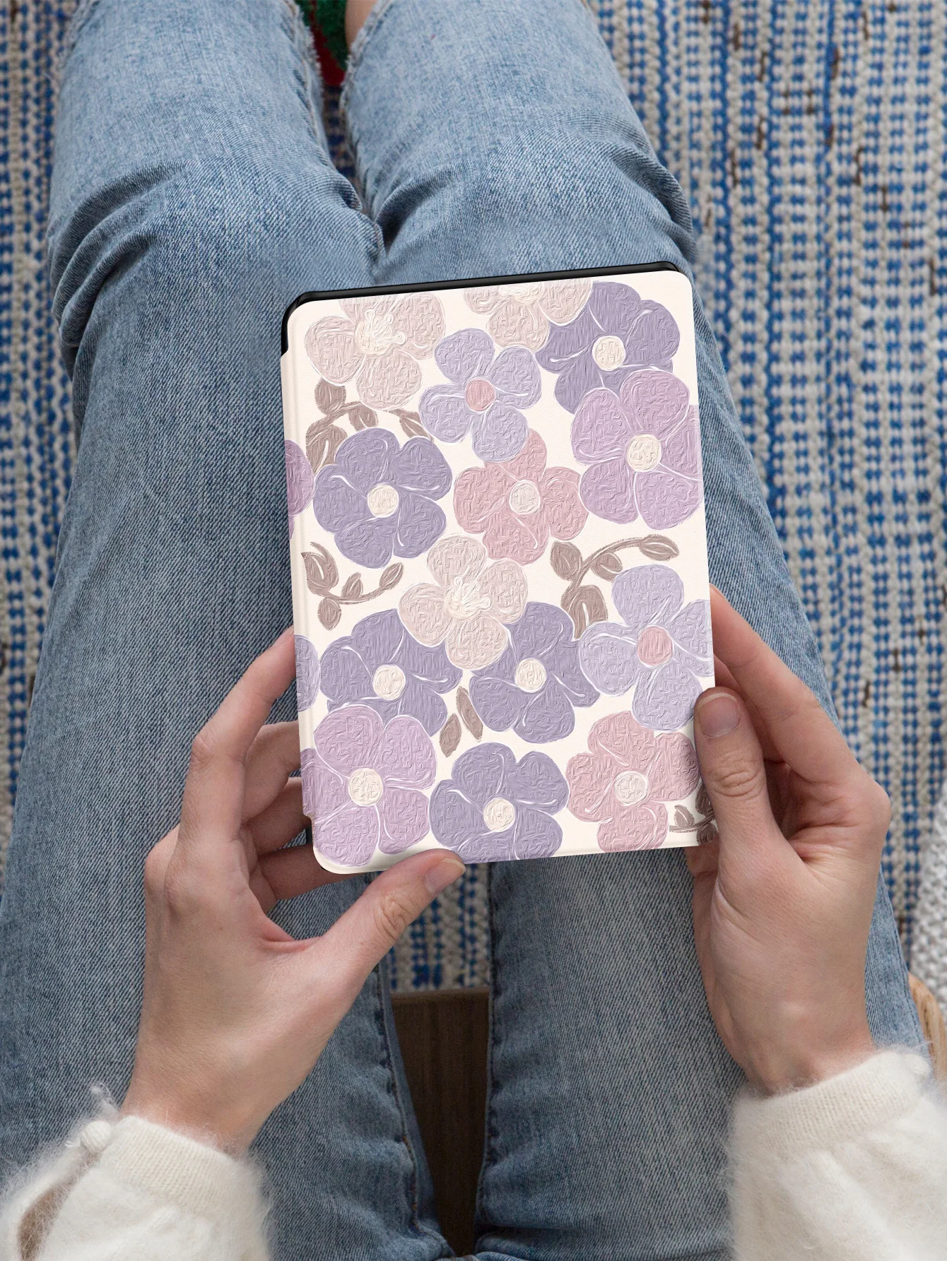 Etui Kindle pasuje do zupełnie nowego Kindle 6" (11- generacji, wydanie 2022)/ Kindle (10- generacji, 2011) Kwiaty Shell Cover — zdjęcie 4